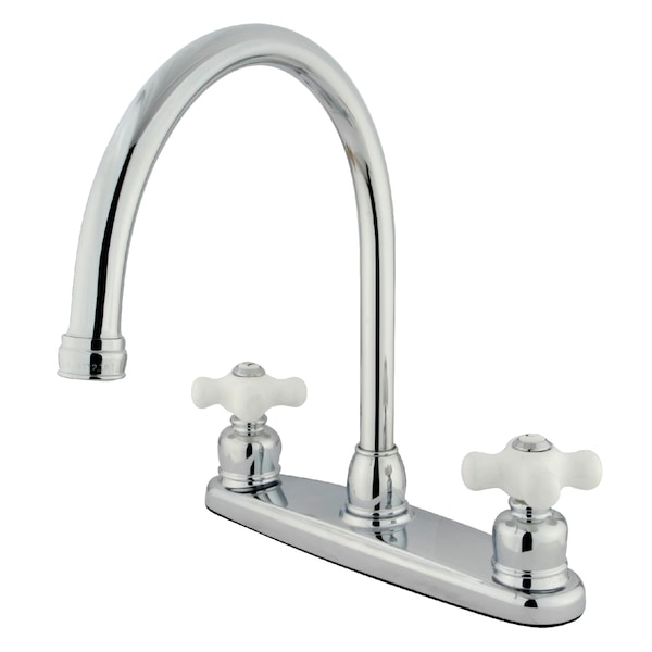 8" Centerset Kitchen Faucet, Chrome